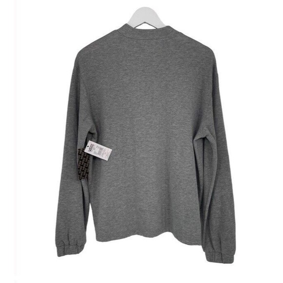 Vans Percy Mock Neck Sweater Heathered Gray Streetwear Casual Oversized XS NWT - Picture 4 of 10